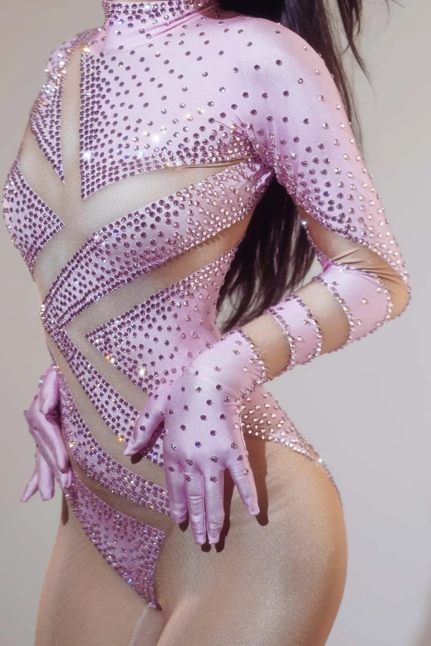 Crystal Illusion Rhinestone Bodysuit | Bodysuit | Wiccan Center