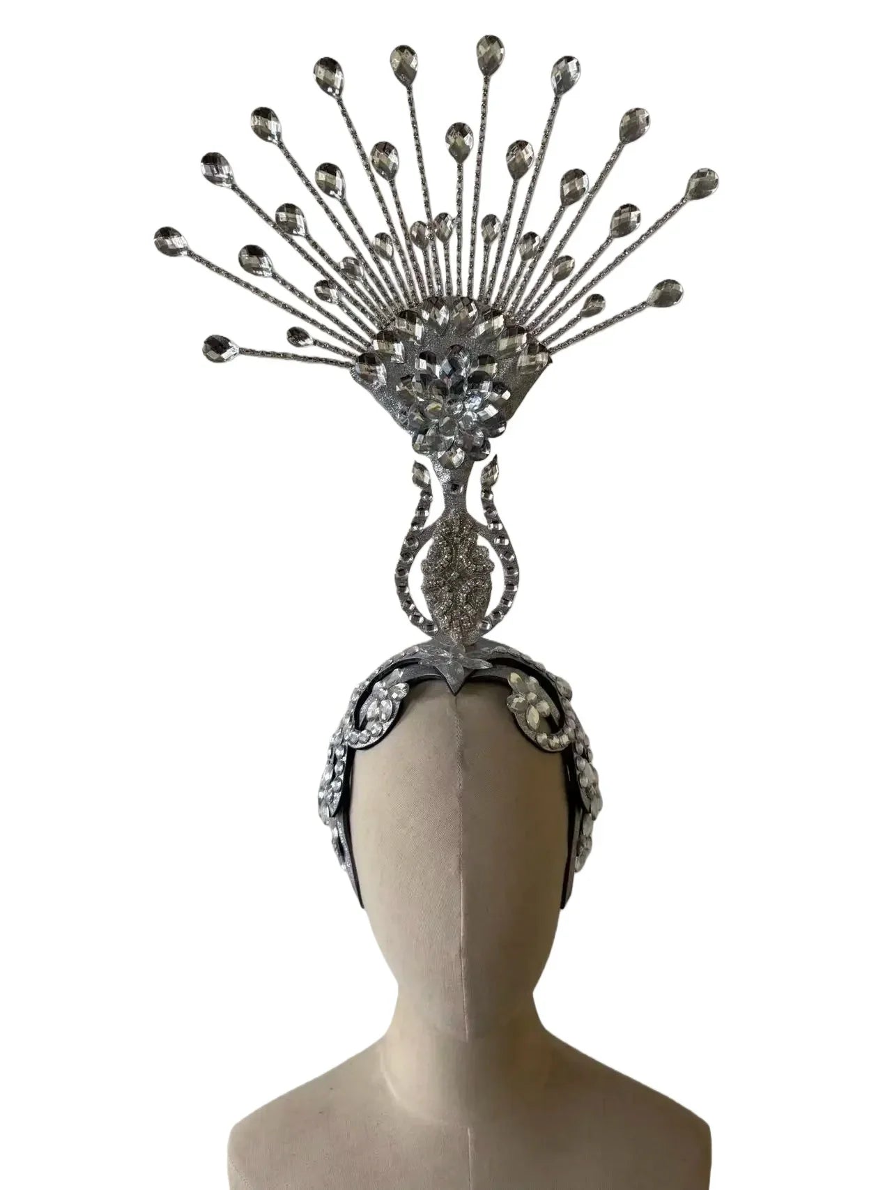 The Stardust Aurora – Premium Feathered Samba Carnival Headdress