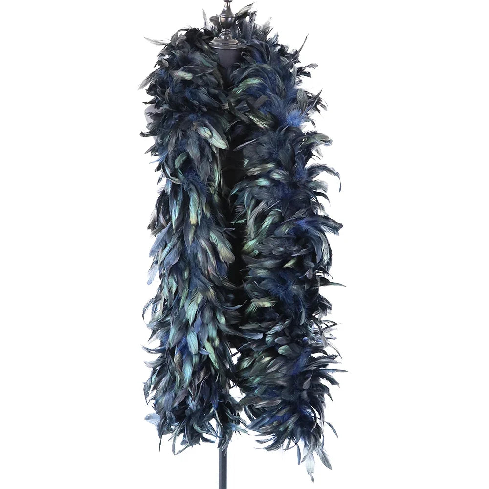 Natural Fluffy Rooster Feather Marabou Boa