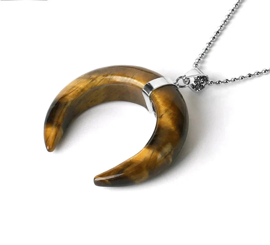 Crystal Crescent Moon Necklaces | necklace | Wiccan Center