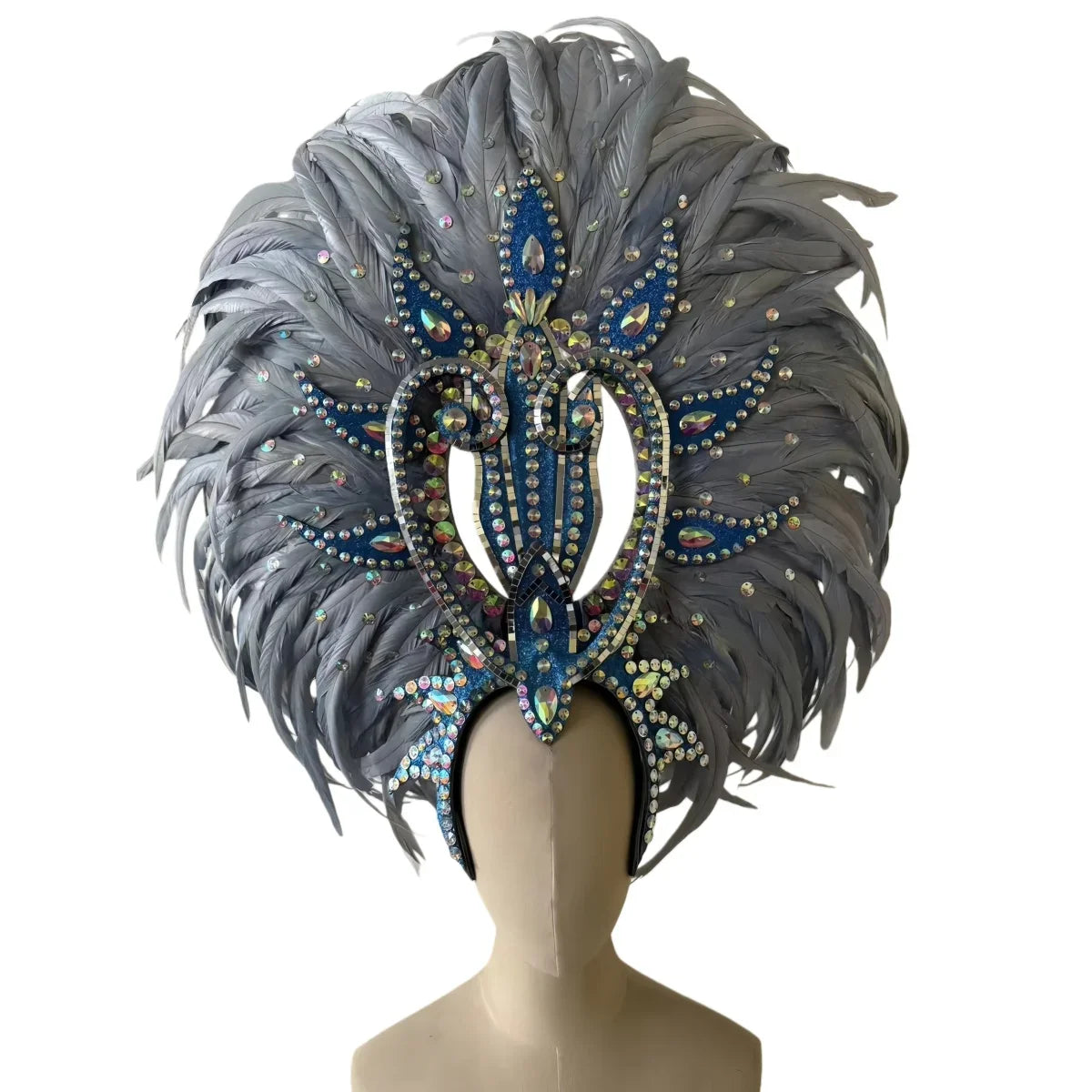 The Stardust Copacabana Feather Crown – Samba Parade Headdress | Headdress | Wiccan Center