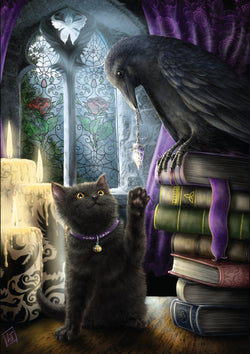 Familiarity Card | Cards - She Black Dragon | Wiccan Center
