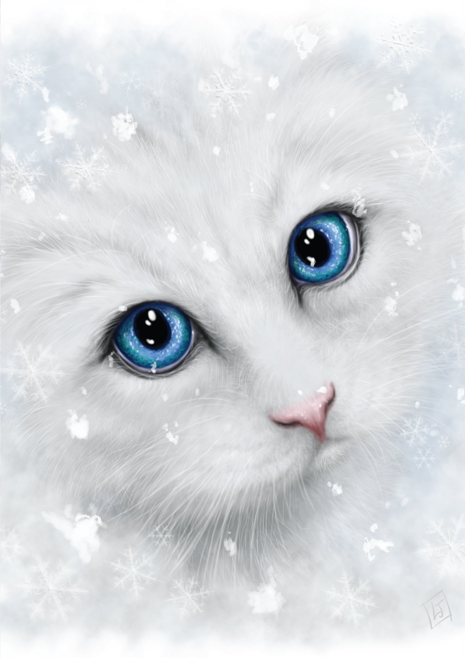 Winter Cat Card | Cards - She Black Dragon | Wiccan Center