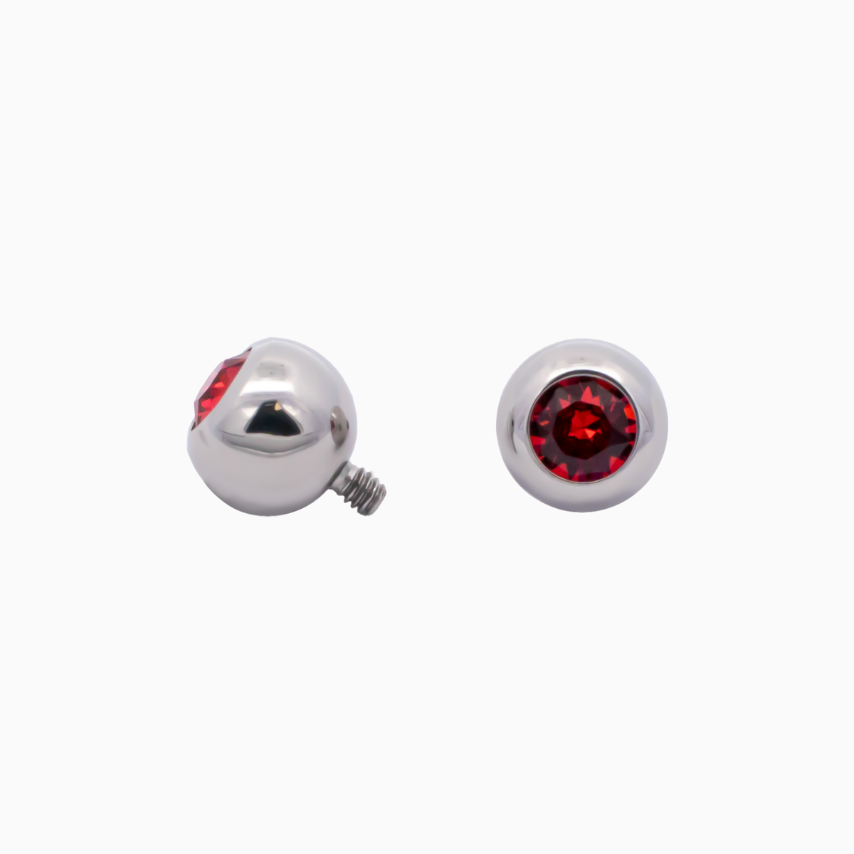 Steel 16G/18G Internally Threaded Ball with Premium Crystal | Body Jewelry | Wiccan Center