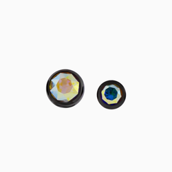 Steel Externally Threaded End – Black PVD Gem Balls 14G | Body Jewelry | Wiccan Center