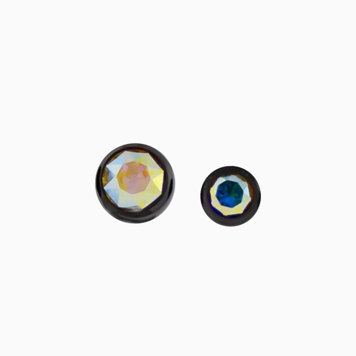 Steel Externally Threaded End – Black PVD Gem Balls 14G | Body Jewelry | Wiccan Center