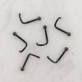 Steel Nose Screw With Black PVD Coating | Body Jewelry | Wiccan Center