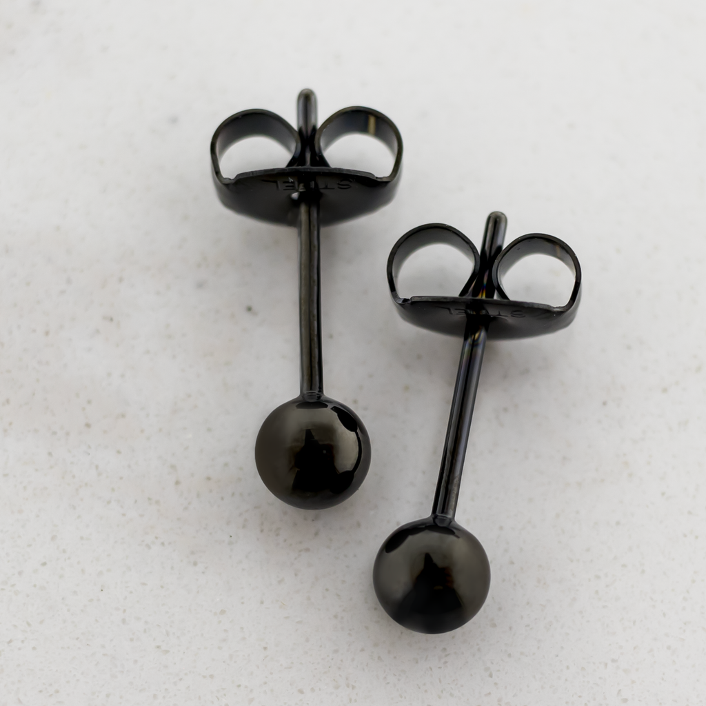 Steel Plain Ball Earring Studs | Body Jewelry | Wiccan Center