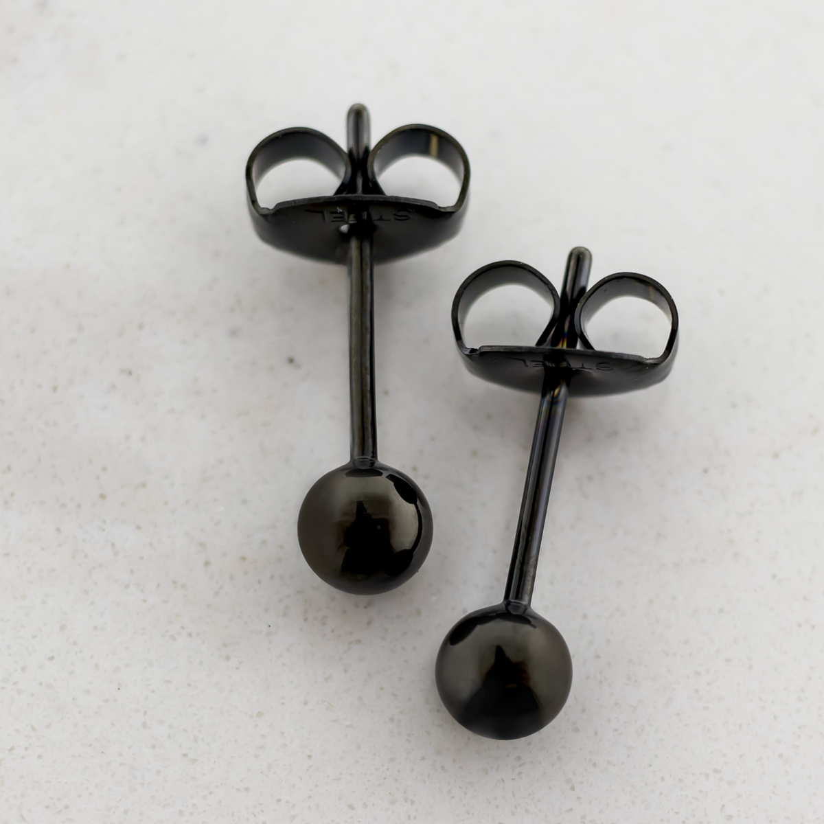 Steel Plain Ball Earring Studs | Body Jewelry | Wiccan Center