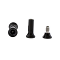 Black Steel Double Flare Tunnels - Internally Threaded | Body Jewelry | Wiccan Center