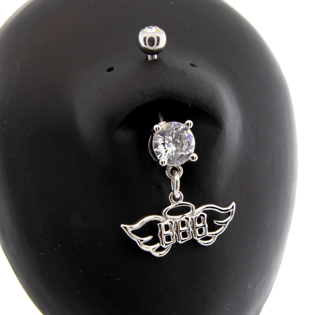 14G Angel Number Navel Ring | | Wiccan Center