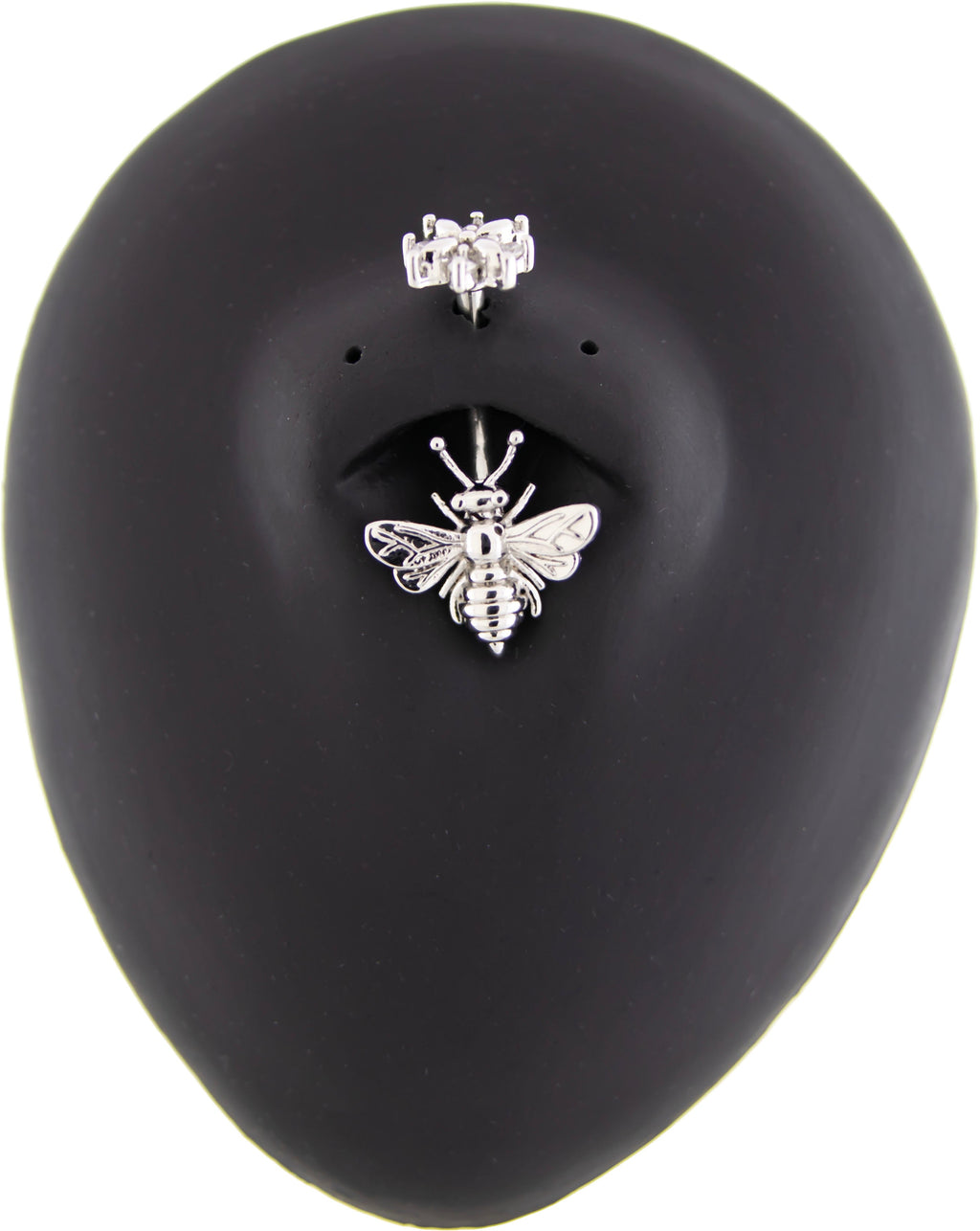 14G Bee and Flower Navel Ring | Body Jewelry | Wiccan Center