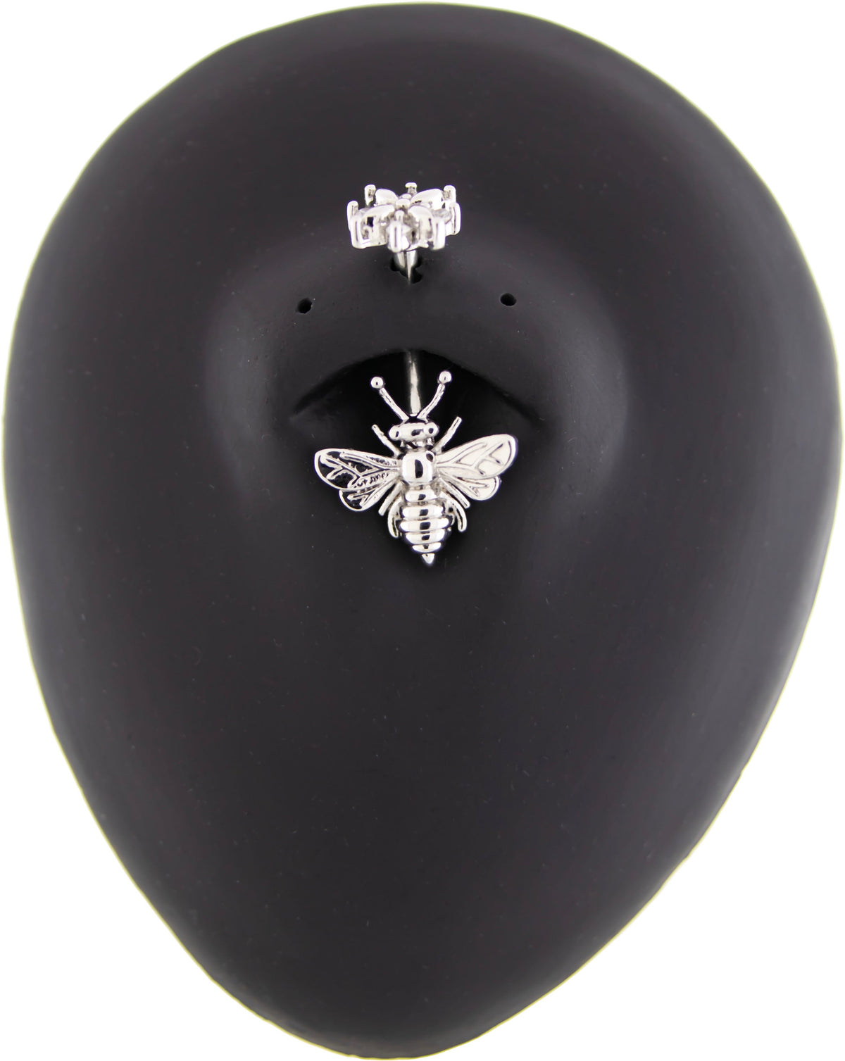 14G Bee and Flower Navel Ring | Body Jewelry | Wiccan Center