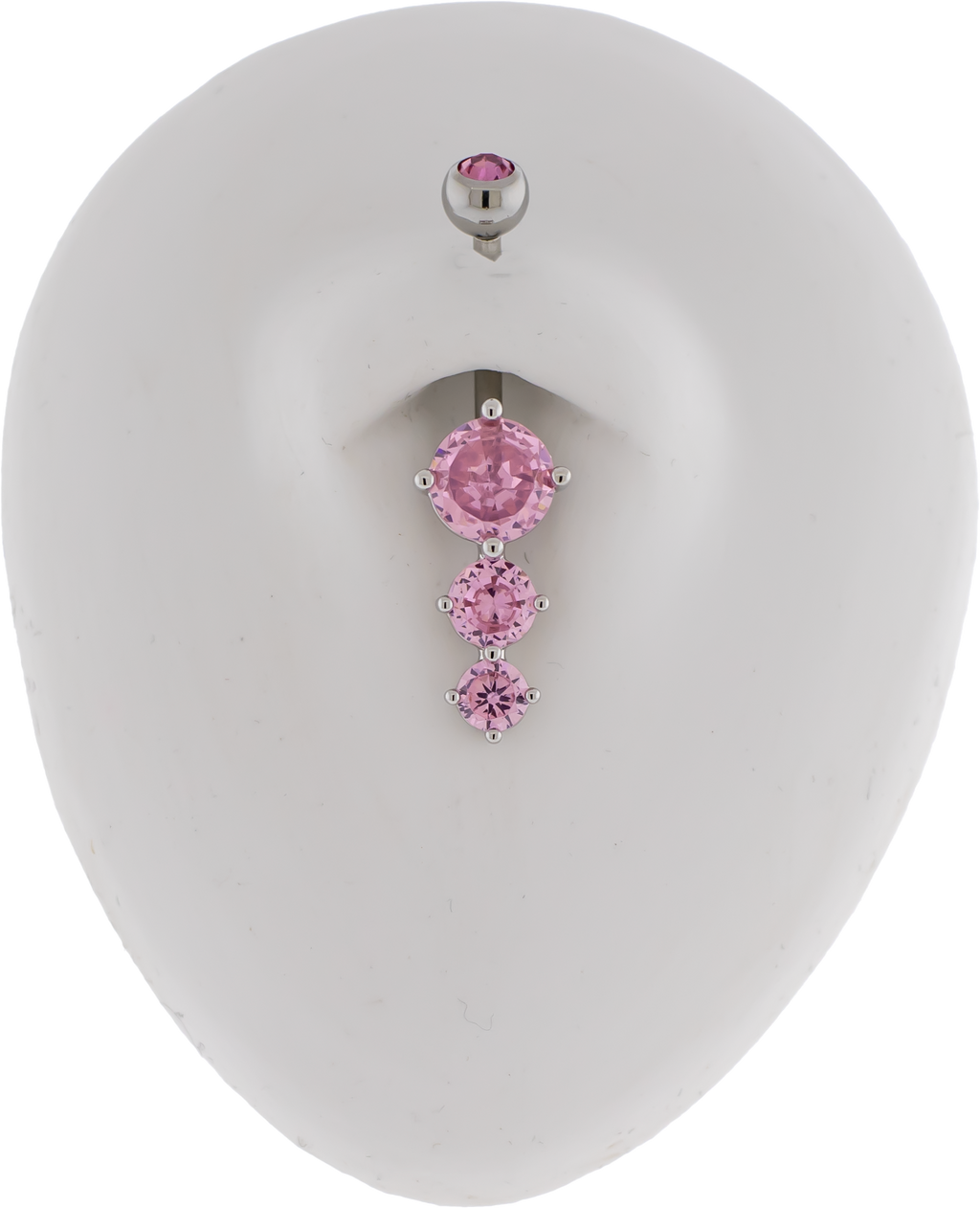 14G Cascading Round Gems Navel Barbell | Body Jewelry | Wiccan Center