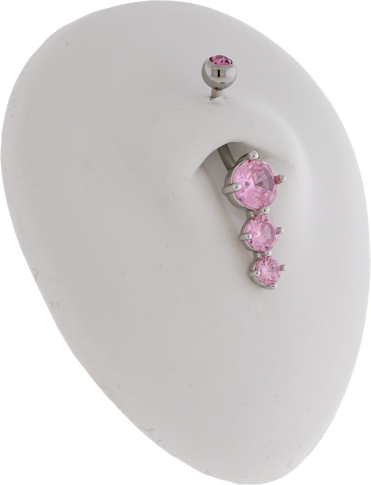 14G Cascading Round Gems Navel Barbell | Body Jewelry | Wiccan Center