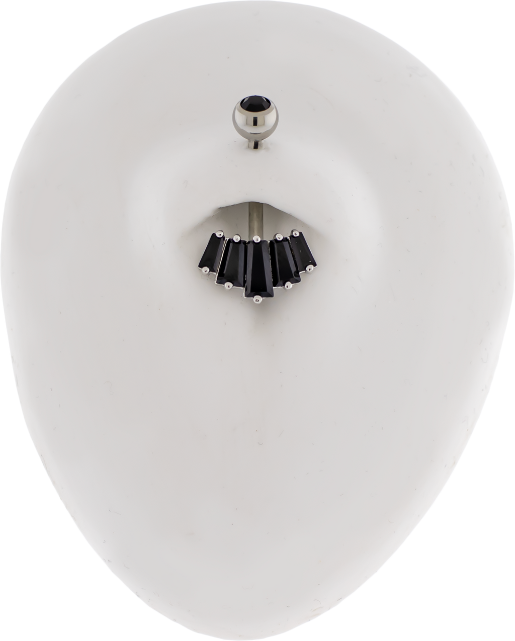 14G Fanned Baguette Navel Barbell | Body Jewelry | Wiccan Center