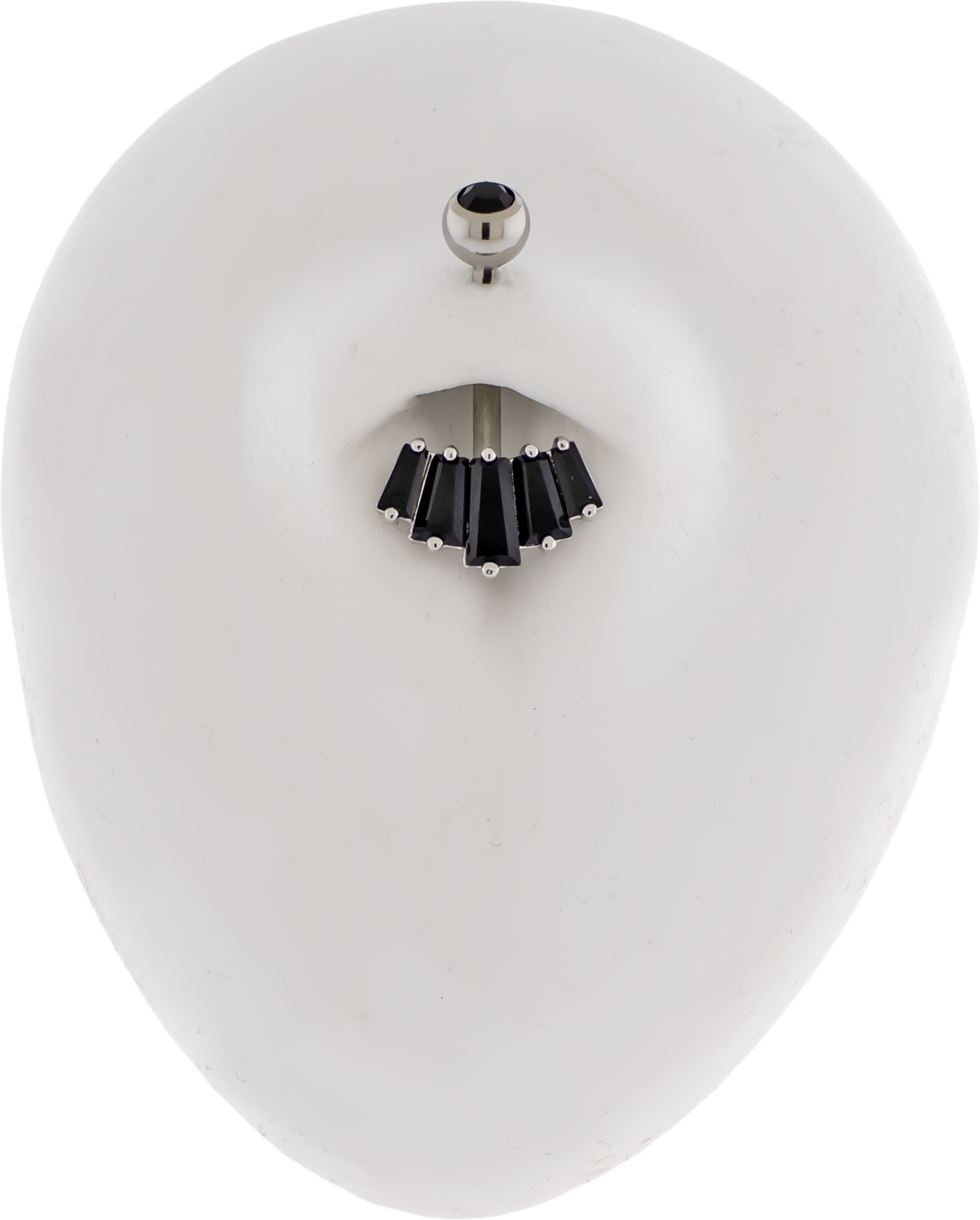 14G Fanned Baguette Navel Barbell | Body Jewelry | Wiccan Center