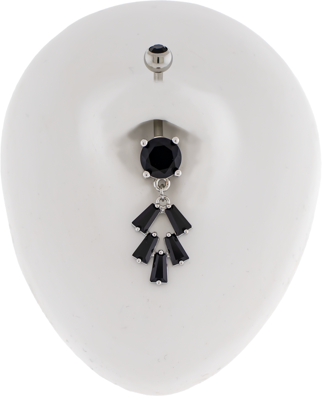 14G Baguette Cluster Navel Barbell | Body Jewelry | Wiccan Center