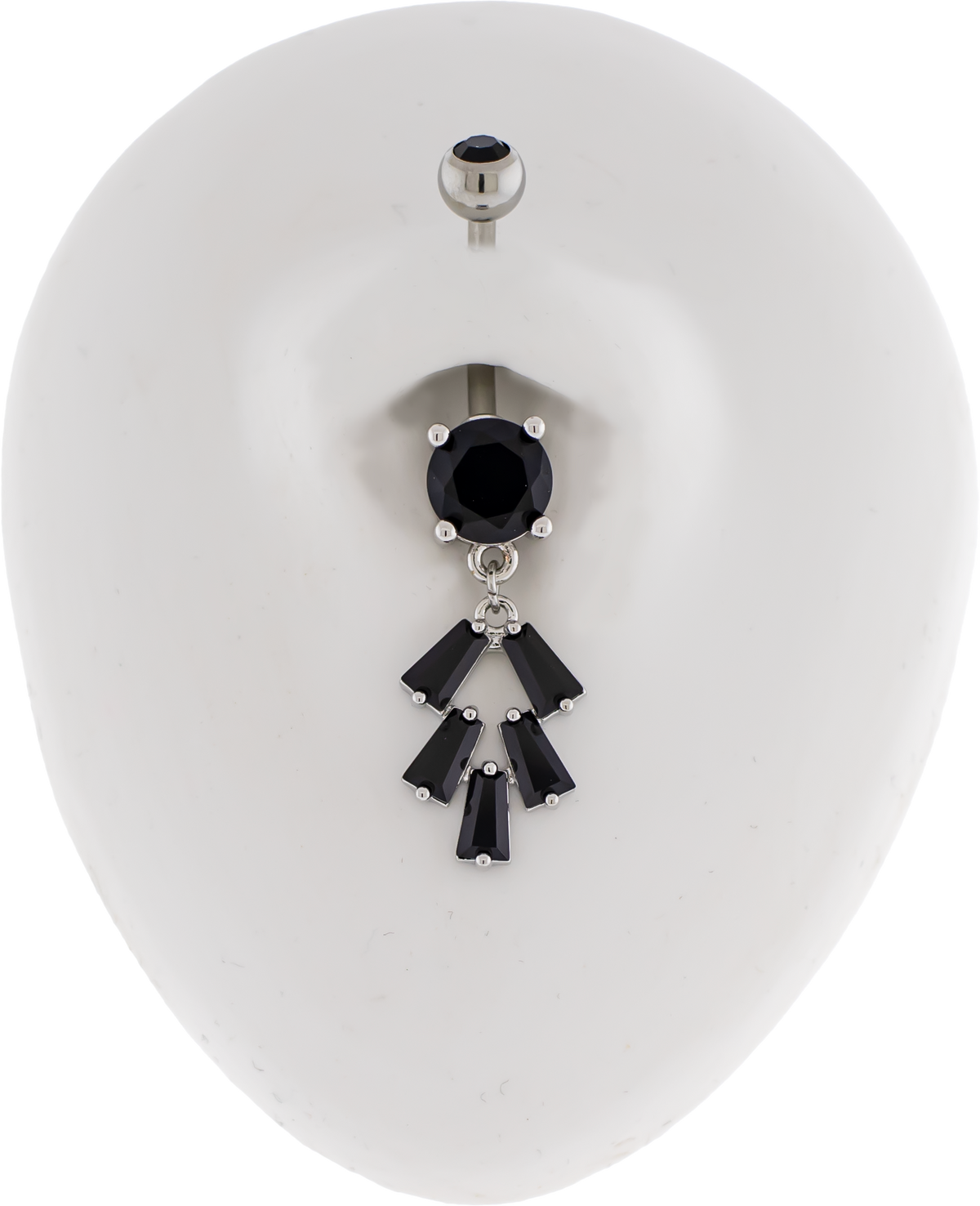 14G Baguette Cluster Navel Barbell | Body Jewelry | Wiccan Center