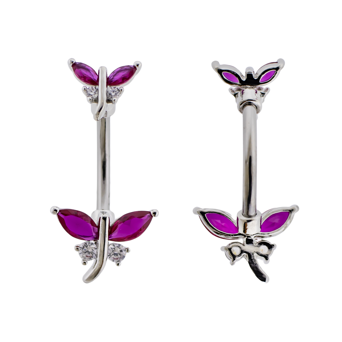 14G Gem Dragonfly Navel Ring | Body Jewelry | Wiccan Center