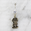 14G Ganesha Style Elephant Navel Ring | Body Jewelry | Wiccan Center