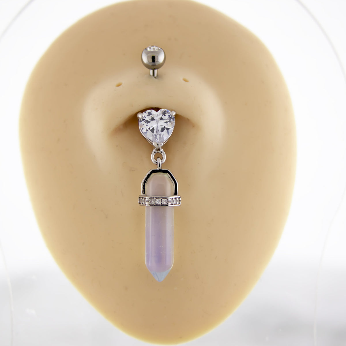 14G Crystal Cut Navel Ring | Body Jewelry | Wiccan Center