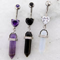 14G Crystal Cut Navel Ring | Body Jewelry | Wiccan Center