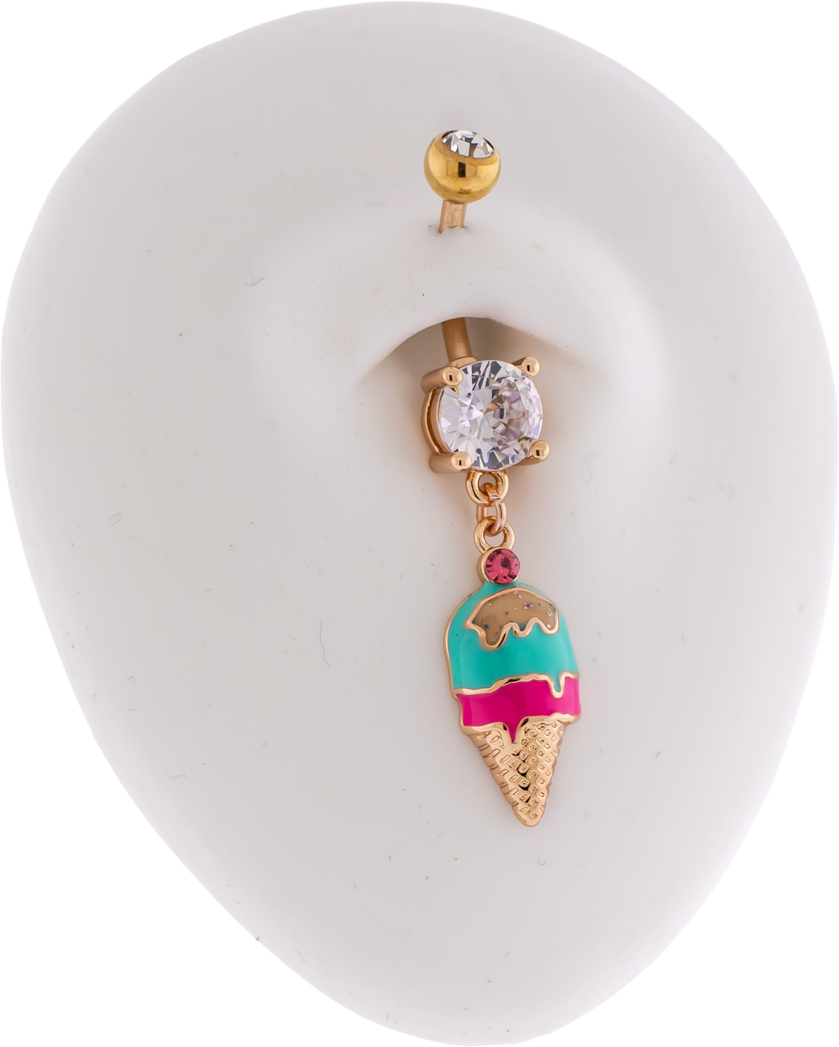 14G Ice Cream Cone Navel Ring | Body Jewelry | Wiccan Center