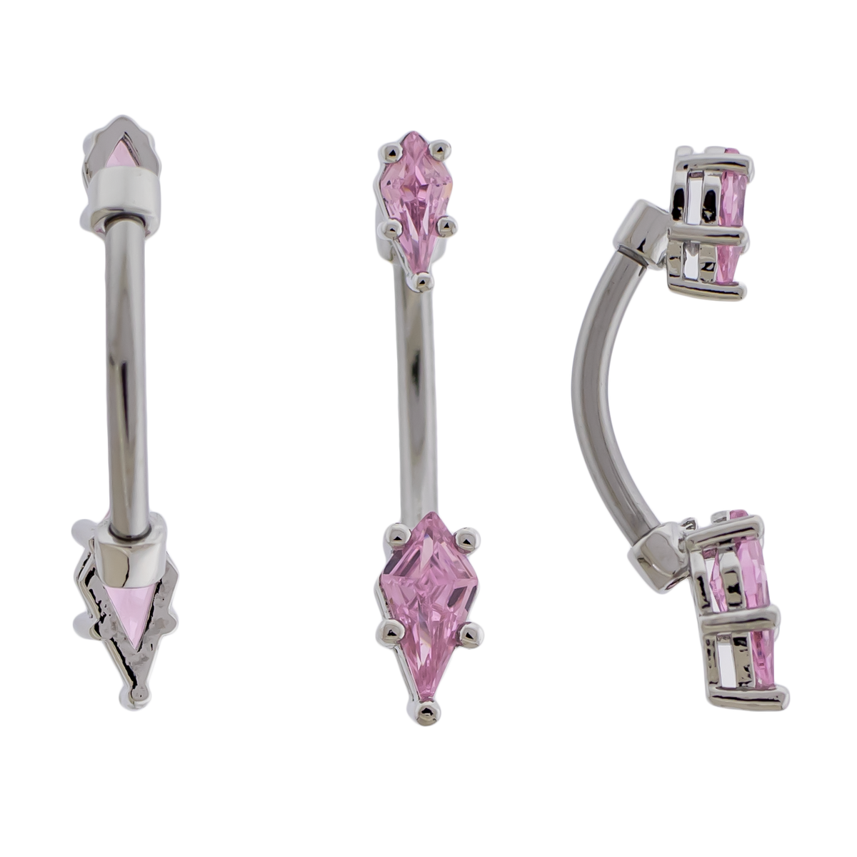 14G Kite Cut Gem Navel Barbell | Body Jewelry | Wiccan Center