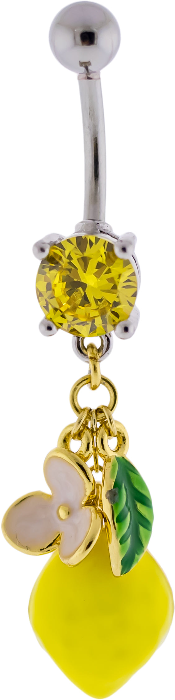 14G Lemon Navel Ring | Body Jewelry | Wiccan Center