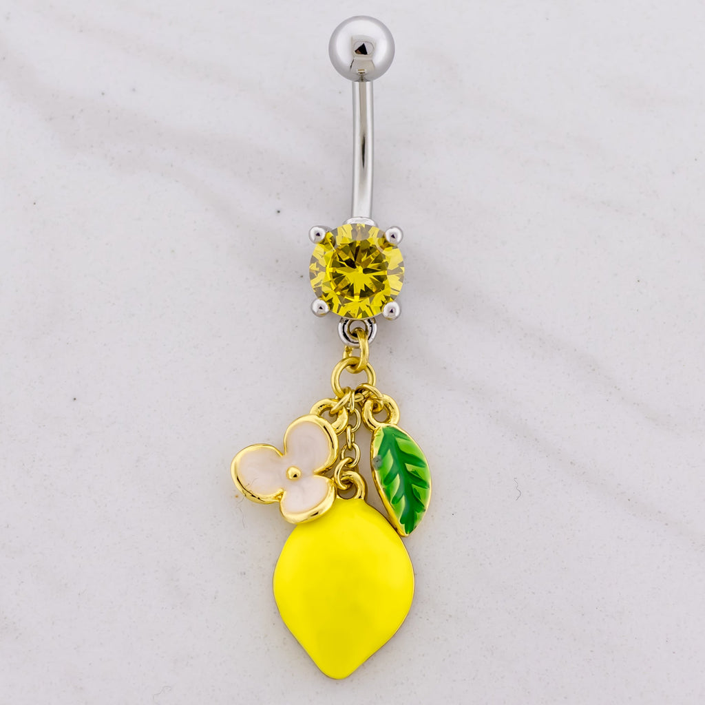 14G Lemon Navel Ring | Body Jewelry | Wiccan Center