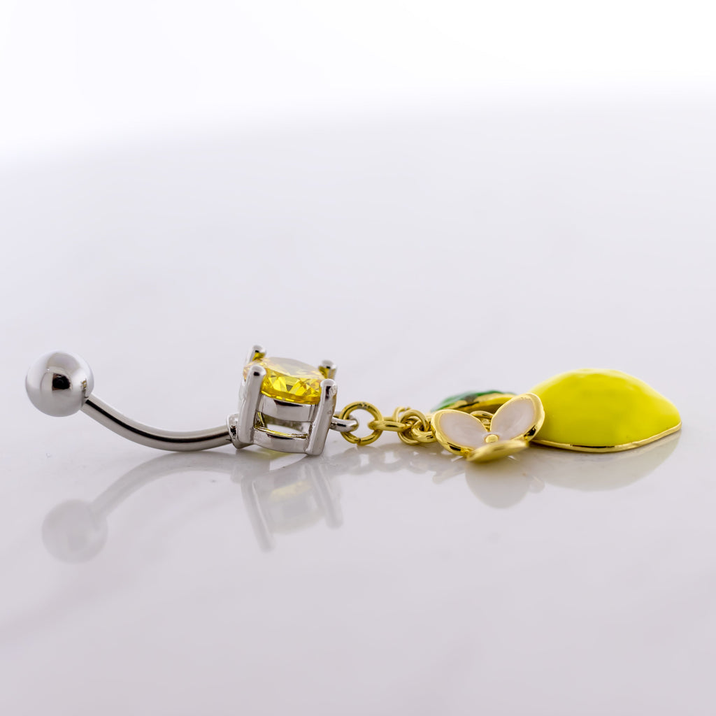14G Lemon Navel Ring | Body Jewelry | Wiccan Center