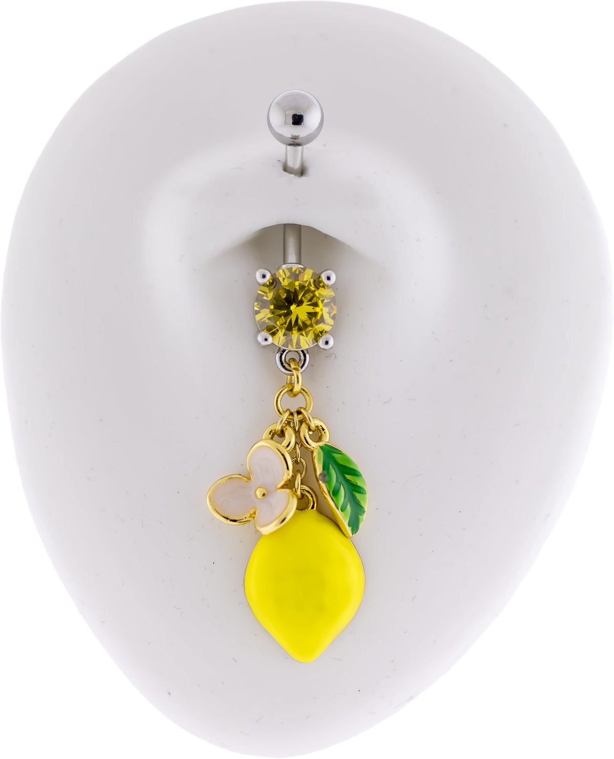 14G Lemon Navel Ring | Body Jewelry | Wiccan Center
