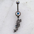 14G Skeleton Mermaid Navel Ring | Body Jewelry | Wiccan Center