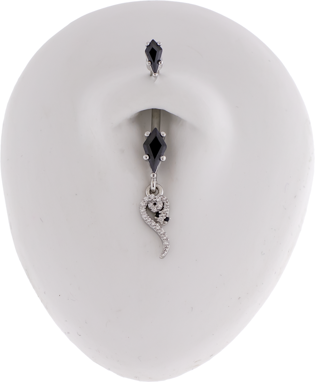 14G Kite w/ Snake Navel Barbell | Body Jewelry | Wiccan Center