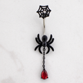 14G Spider Chain Gem Navel Ring | Body Jewelry | Wiccan Center