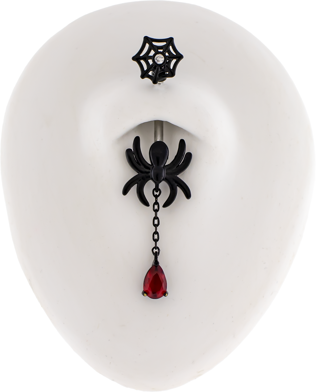 14G Spider Chain Gem Navel Ring | Body Jewelry | Wiccan Center