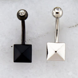 14G Pyramid Stud Navel Ring | | Wiccan Center