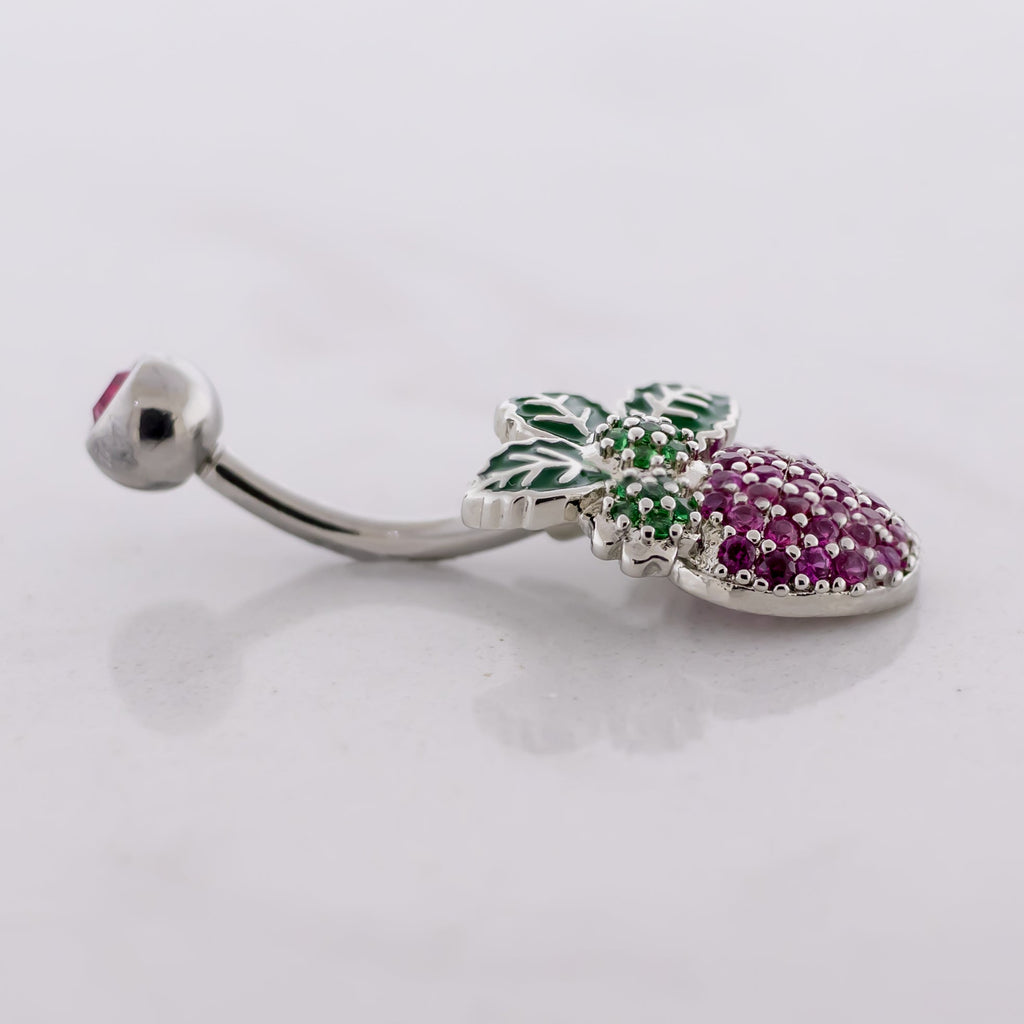 14G Gem Strawberry Navel Ring | Body Jewelry | Wiccan Center