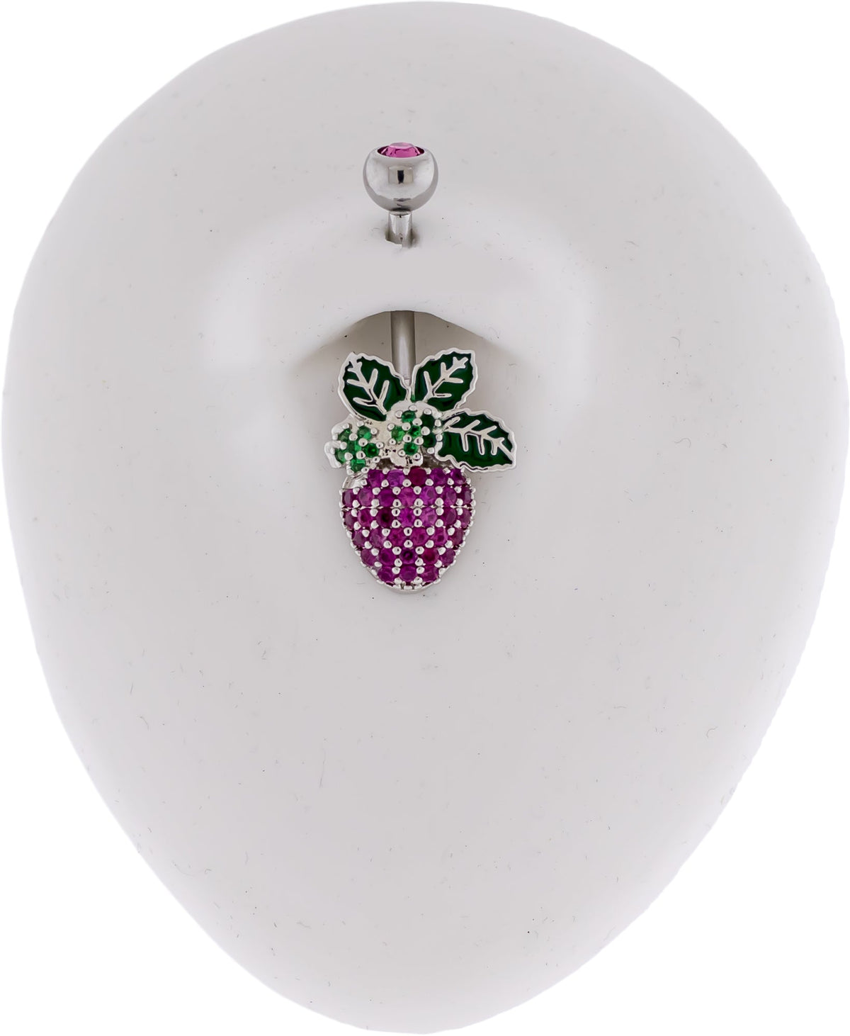 14G Gem Strawberry Navel Ring | Body Jewelry | Wiccan Center