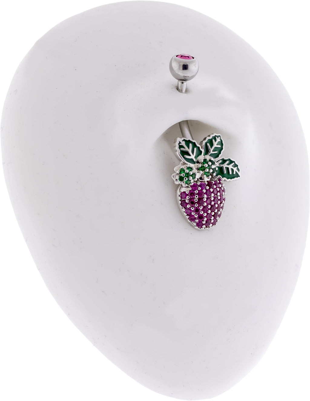 14G Gem Strawberry Navel Ring | Body Jewelry | Wiccan Center