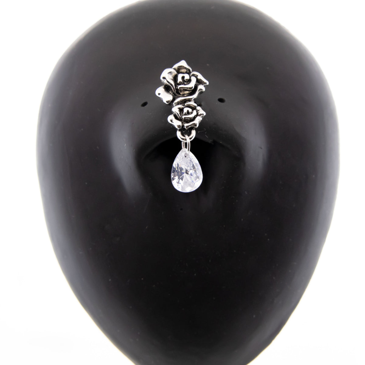 14G Rose Top Drop Navel Ring | | Wiccan Center