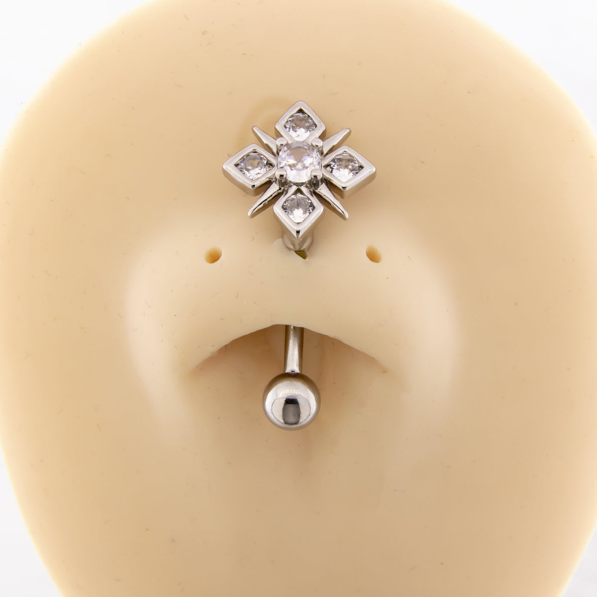 14G Snowflake Navel Ring | | Wiccan Center