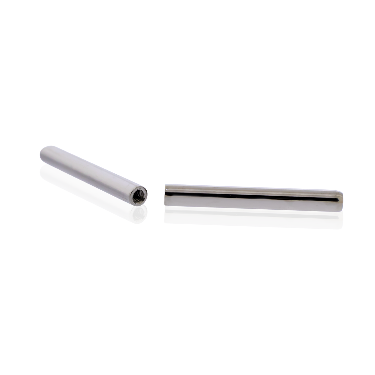 12G Steel Straight Barbell - Internally Threaded Post | Body Jewelry | Wiccan Center