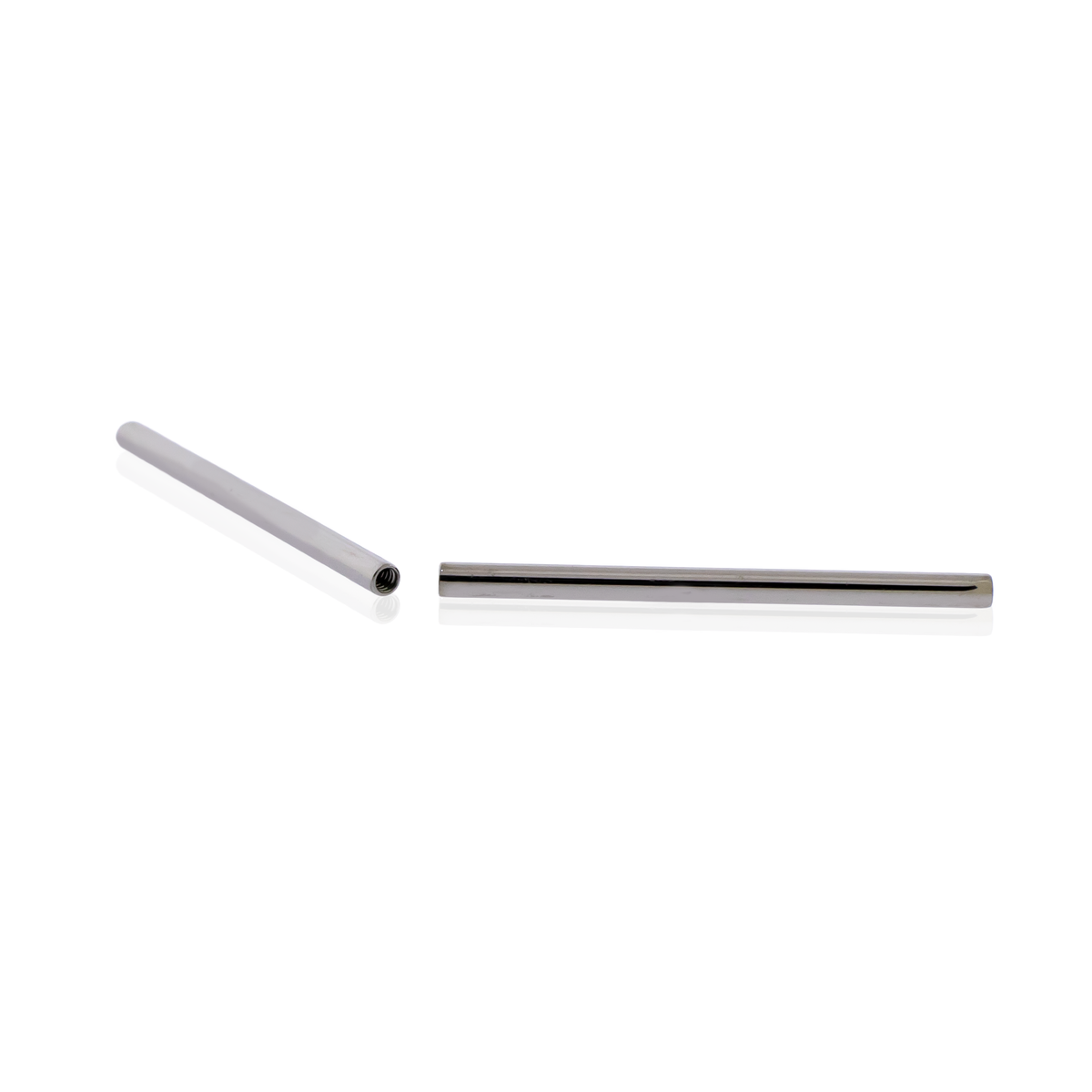 16G Steel Straight Barbell - Internally Threaded Post | Body Jewelry | Wiccan Center