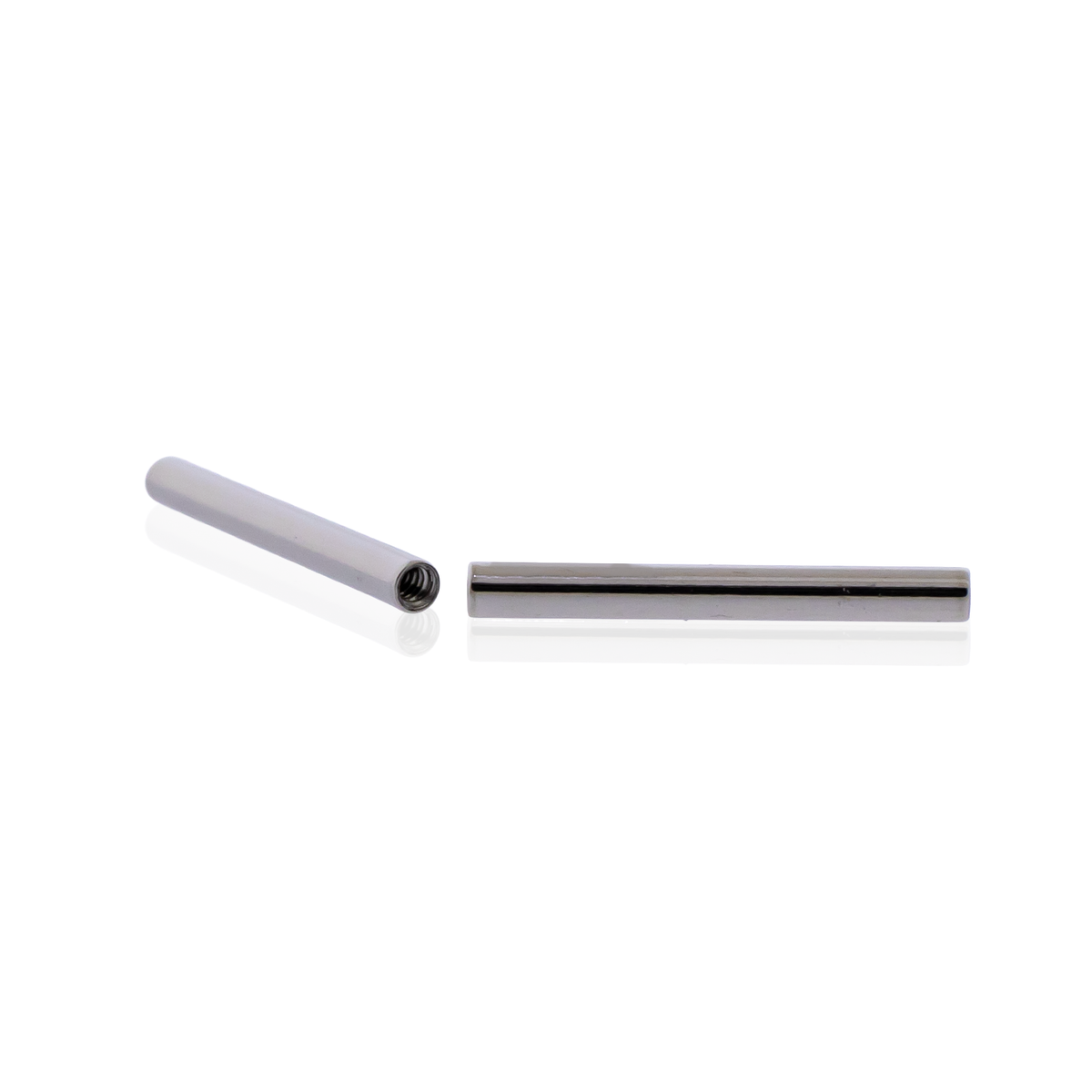 16G Steel Straight Barbell - Internally Threaded Post | Body Jewelry | Wiccan Center