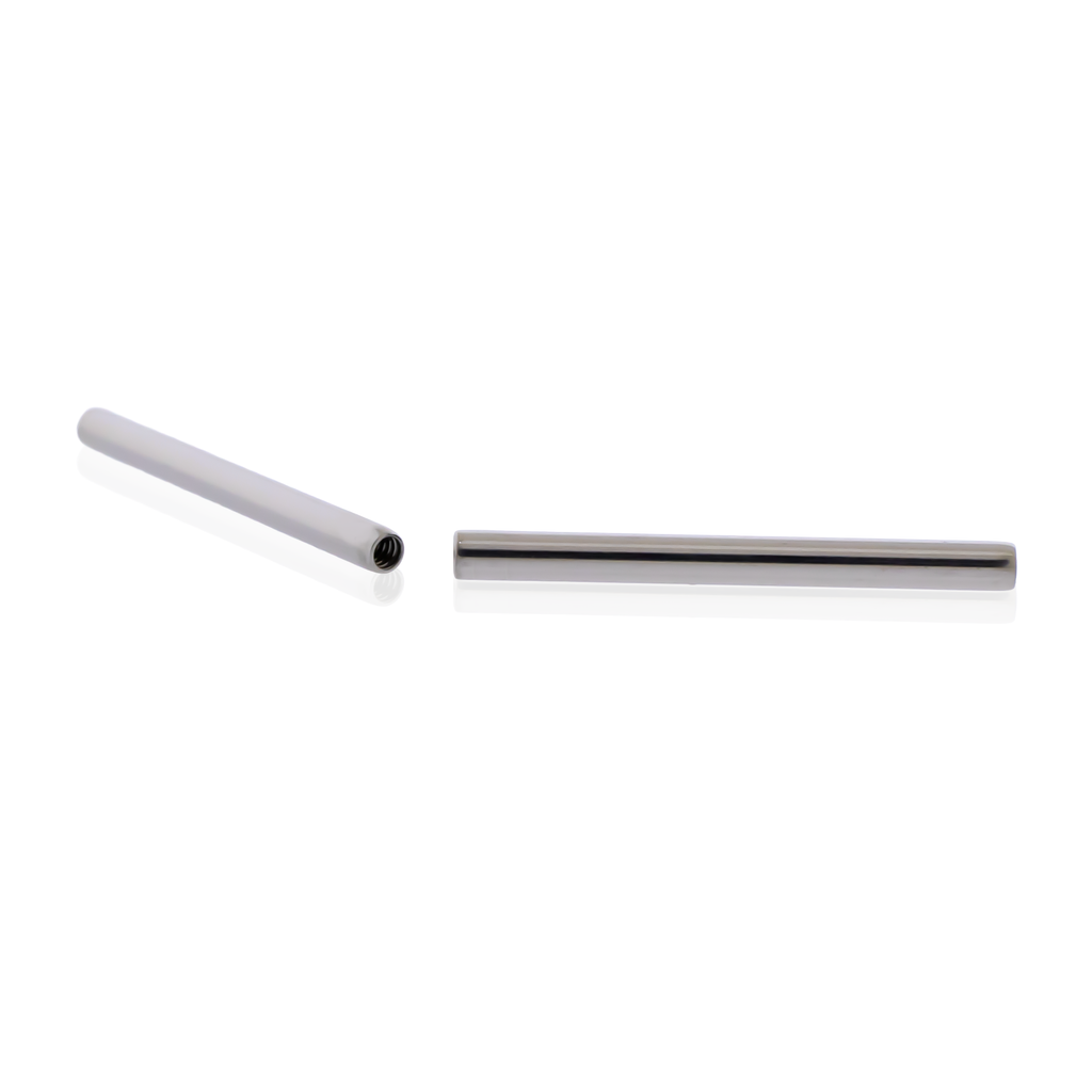 16G Steel Straight Barbell - Internally Threaded Post | Body Jewelry | Wiccan Center