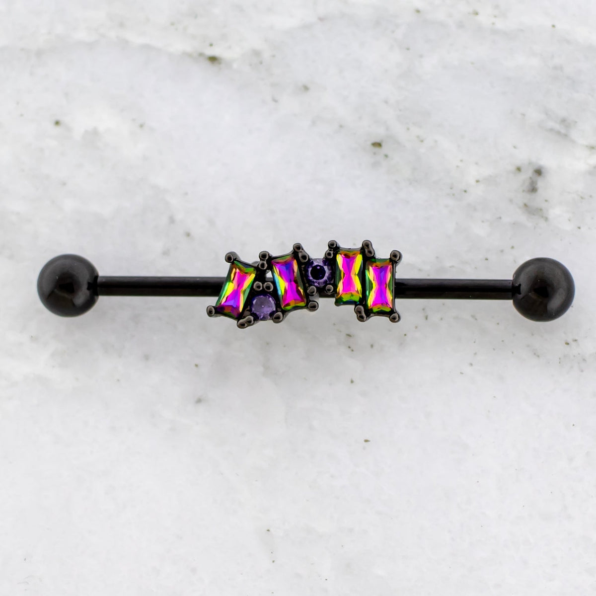 14G Virtual Medium Gem Industrial Barbell | | Wiccan Center