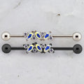 14G Marquise and Round Gem Industrial Barbell | | Wiccan Center