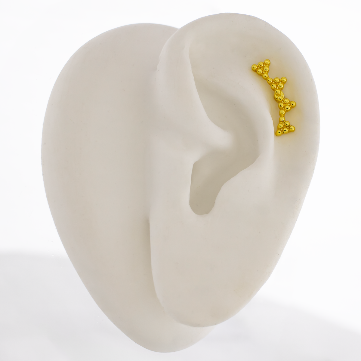 16G Beaded Crescent Cartilage Barbell | Body Jewelry | Wiccan Center